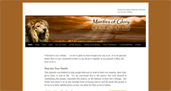 Desktop Screenshot of mantlesofglory.org